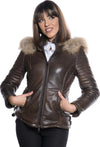 Giorgia---Piumino-Donna-Testa-di-Moro-in-vera-pelle