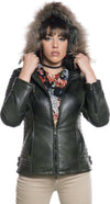 Giorgia---Piumino-Donna-Verde-in-vera-pelle