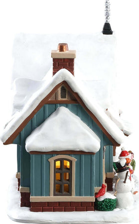 Giornata della neve, edificio luminoso per villaggio di Natale in Porcellana‎ Casa e cucina/Decorazioni per interni/Addobbi e decorazioni per ricorrenze/Decorazioni natalizie/Oggettistica MagiediNatale.it - Altamura, Commerciovirtuoso.it