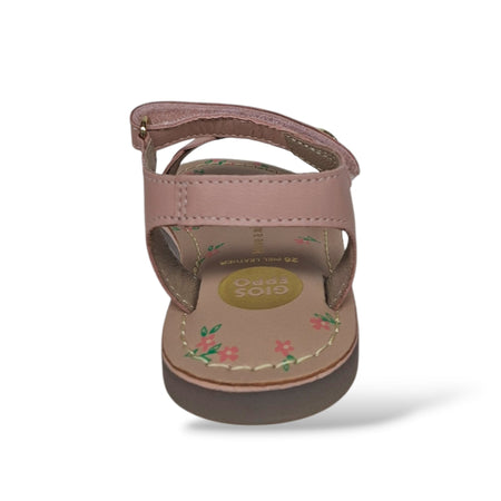 Sandali Ragazza GIOSEPPO PASMAN 78928 – Cipria in Pelle | Velcro per un Look Delicato e Romantico