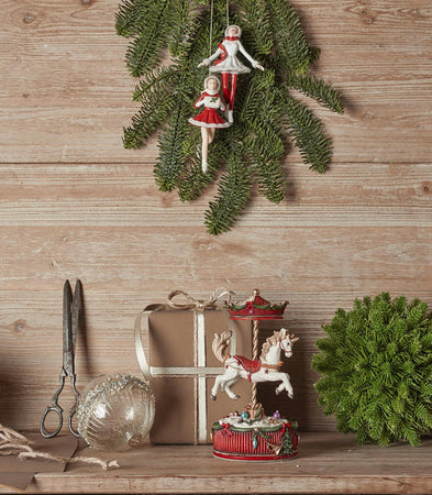 Giostra Carosello con Cavalluccio per villaggio di Natale Carillon rosso h 20 cm Casa e cucina/Decorazioni per interni/Addobbi e decorazioni per ricorrenze/Decorazioni natalizie/Oggettistica MagiediNatale.it - Altamura, Commerciovirtuoso.it