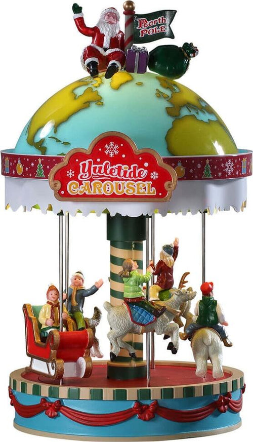 Giostra carosello di Natale decorazione per villaggio natalizio con animazioni Casa e cucina/Decorazioni per interni/Addobbi e decorazioni per ricorrenze/Decorazioni natalizie/Oggettistica MagiediNatale.it - Altamura, Commerciovirtuoso.it