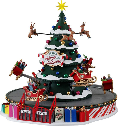 Giostra natalizia con suoni animazioni e luci per villaggio di Natale Casa e cucina/Decorazioni per interni/Addobbi e decorazioni per ricorrenze/Decorazioni natalizie/Oggettistica MagiediNatale.it - Altamura, Commerciovirtuoso.it