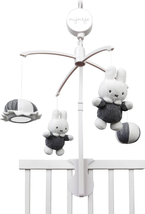 Giostrina Miffy Knitted Music Mobile Grigia Prima infanzia/Attività e intrattenimento/Acchiappasogni e giochi da appendere La Casa Del Bebè - Napoli, Commerciovirtuoso.it