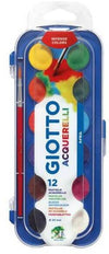 Giotto Acquarelli Colori ad Acquerello ø 23 mm Per Bambini Pastiglie di Acquarello Colorate Pennello incluso Set Acquarelli GIOTTO