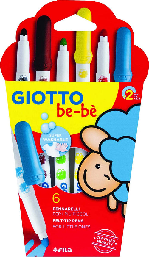 GIOTTO-be-bè-466600---Superpennarelli-Astuccio-6-Colori,-colori-assortiti-Giotto-Be-Bã¨