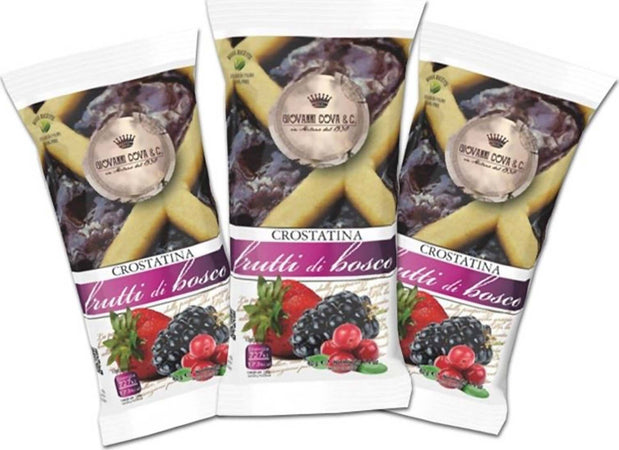Giovanni Cova & C 30x Crostatina Frutti Di Bosco Monoporzione 40gr Confezione Multipack Da 30 Pezzi Crostatine Monoporzione Con Marmellata Alimentari e cura della casa/Snack dolci e salati/Biscotti/Alla frutta Franco Pausa Caffè - Albano Laziale, Commerciovirtuoso.it