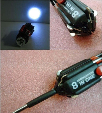 GIRAVITE CACCIAVITE 8IN1 A 6 LED MULTIFUNZIONE TORCIA MULTIUSO LUCI CACCIAVITI Fai da te/Utensili elettrici e a mano/Utensili a mano/Cacciaviti/Giraviti Trade Shop italia - Napoli, Commerciovirtuoso.it