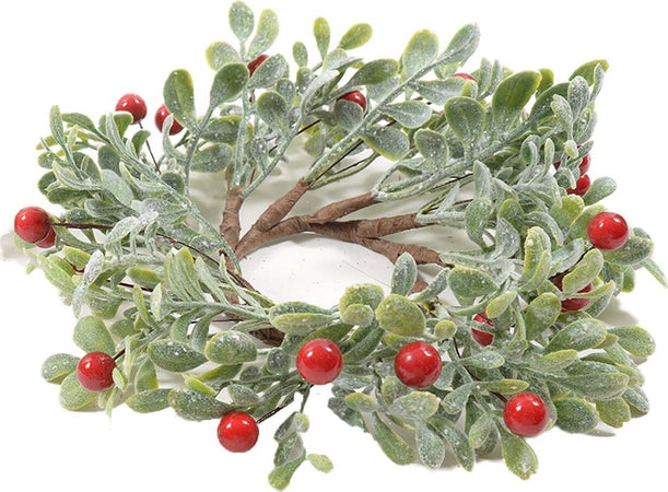 Giro candela porta candela Rosso e verde Ø 18 cm Arredamento per Tavola ed Interni Casa e cucina/Decorazioni per interni/Candele e portacandele/Candele/Candele a colonna MagiediNatale.it - Altamura, Commerciovirtuoso.it