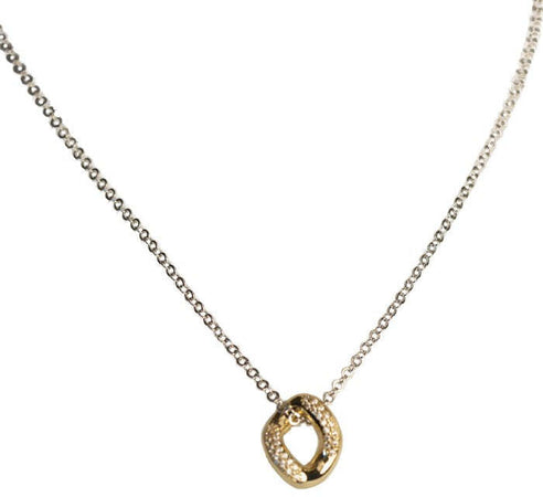 Girocollo argento con pavè di zirconi