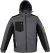 Giubbotto Da Lavoro Uomo Giacca Grigia Softshell 3 Strati Invernale Maniche Rimovibili Impermeabile Giubbotto Imbottito Losanna James Ross Collection Jrc Cappuccio Antipioggia Termico