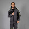 Giubbotto Da Lavoro Uomo Giacca Grigia Softshell 3 Strati Invernale Maniche Rimovibili Impermeabile Giubbotto Imbottito Losanna James Ross Collection Jrc Cappuccio Antipioggia Termico