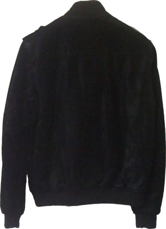 Giubbotto da uomo giacca in tessuto ed ecopelle nera MORRIS art. 21903 giubbino Made in Italy sportivo da uomo giubbino uomo L'Orchidea - Siderno, Commerciovirtuoso.it