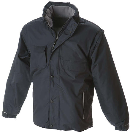 Giubbotto Montecarlo Nero M Giubbino da Lavoro Imbottito Maniche Staccabili Impermeabile