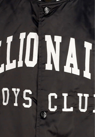 BILLIONAIRE BOYS CLUB Giubbotto Bomber Uomo College Satin Bomber Jacket Black da uomo