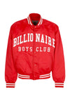 BILLIONAIRE BOYS CLUB Giubbotto Bomber Uomo College Satin Bomber Jacket Red da uomo