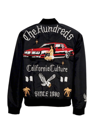 THE HUNDREDS Giubbotto Bomber Uomo East Souvenir Jacket Red da uomo