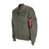 ALPHA INDUSTRIES Giubbotto Bomber Uomo Ma-1 Vf Fighter Squadron Vintage Green da uomo