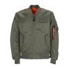 ALPHA INDUSTRIES Giubbotto Bomber Uomo Ma-1 Vf Fighter Squadron Vintage Green da uomo