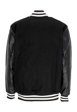 47 BRAND Giubbotto Bomber Uomo Mlb Wool Zip Up Neyyan Jet Black da uomo