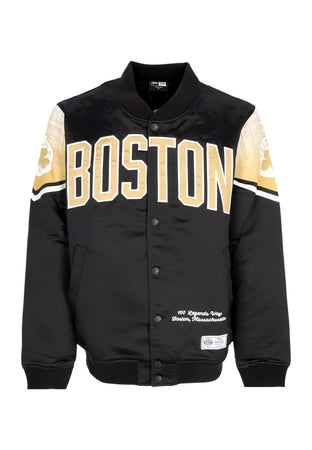 NEW ERA Giubbotto Bomber Uomo Nba Ce Snap Satin Jacket Boscel Black/original Team Colors da uomo