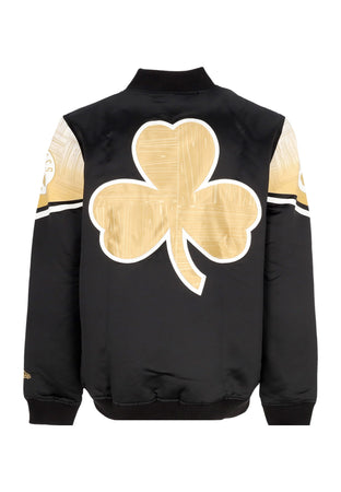 NEW ERA Giubbotto Bomber Uomo Nba Ce Snap Satin Jacket Boscel Black/original Team Colors da uomo