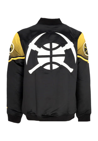 NEW ERA Giubbotto Bomber Uomo Nba Ce Snap Satin Jacket Dennug Black/original Team Colors da uomo