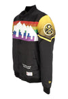 NEW ERA Giubbotto Bomber Uomo Nba Ce Snap Satin Jacket Dennug Black/original Team Colors da uomo