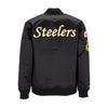 MITCHELL & NESS Giubbotto Bomber Uomo Nfl Lightweight Satin Bomber Pitste Original Team Colors da uomo
