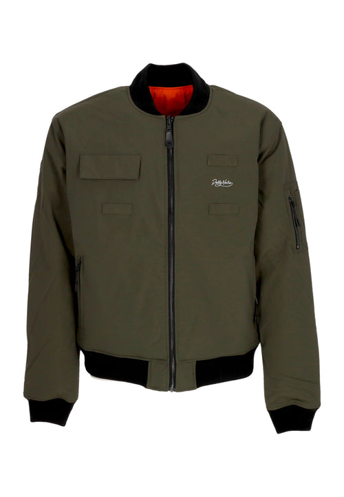 DOLLY NOIRE Giubbotto Bomber Uomo Reversible Combat Bomber Black da uomo