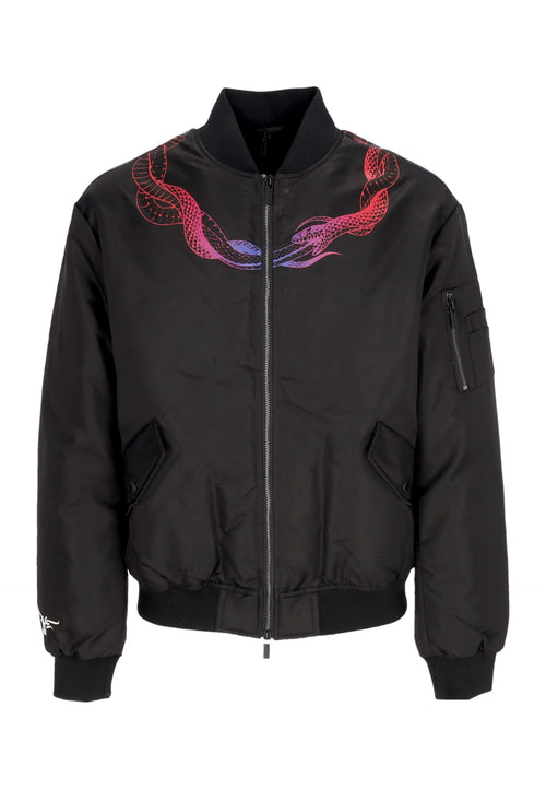 PHOBIA Giubbotto Bomber Uomo Snake Print Bomber Black/blue/red da uomo