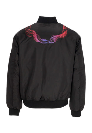PHOBIA Giubbotto Bomber Uomo Snake Print Bomber Black/blue/red da uomo