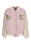 KARL KANI Giubbotto College Donna W Retro Patch Star Logo Os College Jacket Rose/light Sand da uomo