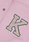 KARL KANI Giubbotto College Donna W Retro Patch Star Logo Os College Jacket Rose/light Sand da uomo