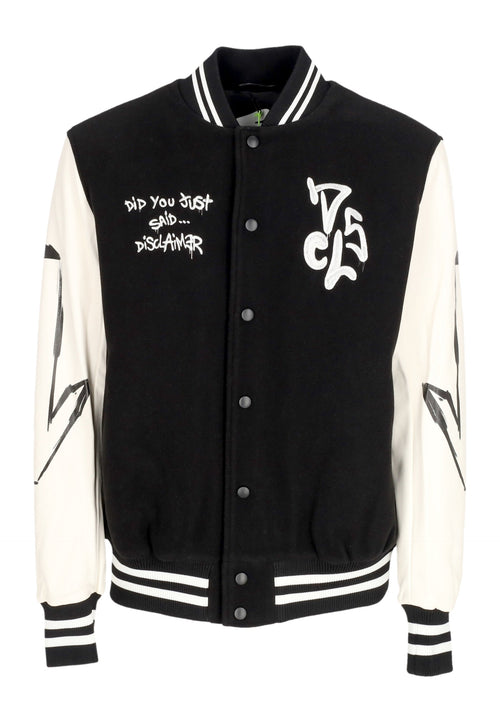 DISCLAIMER Giubbotto College Uomo Bomber Jacket Black da uomo