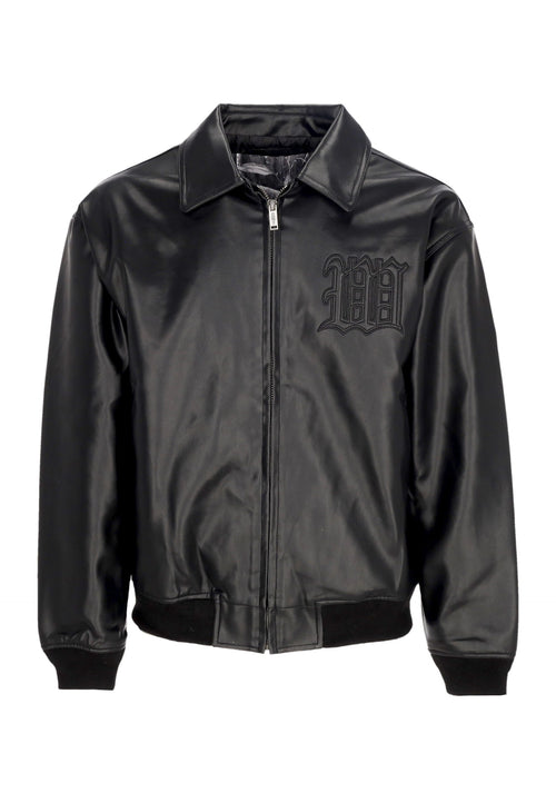 WASTED PARIS Giubbotto College Uomo Kingdom Curve Varsity Jacket Black da uomo