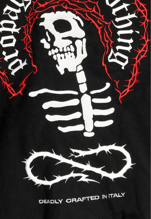 PROPAGANDA Giubbotto College Uomo Misery Varsity Jacket Black da uomo