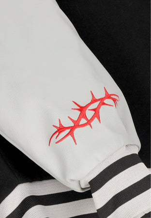 PROPAGANDA Giubbotto College Uomo Misery Varsity Jacket Black da uomo