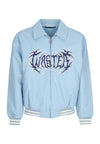 WASTED PARIS Giubbotto College Uomo Prey Varsity Jacket Light Blue da uomo