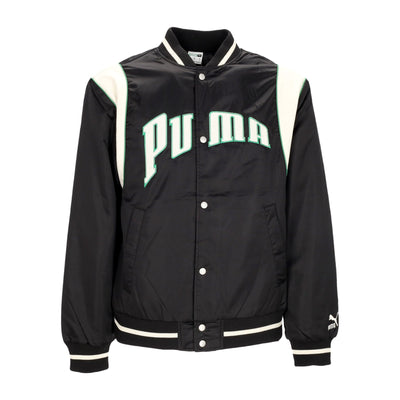 PUMA Giubbotto College Uomo Puma Team For the Fanbase Varsity Jacket Black da uomo