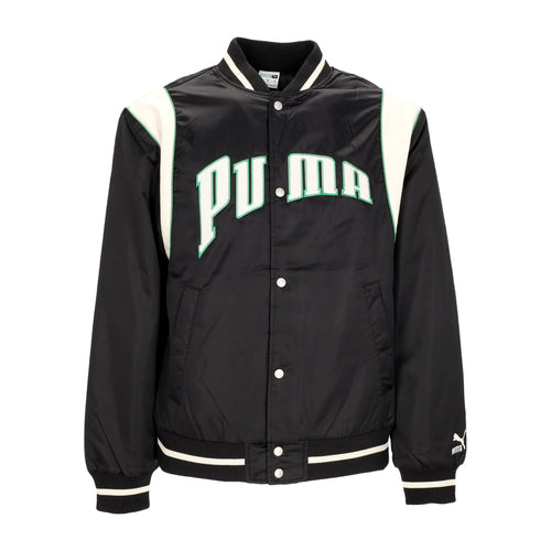 PUMA Giubbotto College Uomo Puma Team For the Fanbase Varsity Jacket Black da uomo