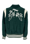 HUF Giubbotto College Uomo Song Varsity Jacket Hunter Green da uomo