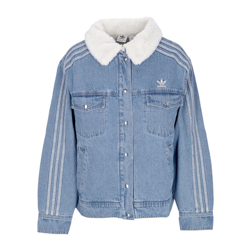 Adidas Giubbotto Jeans Donna W Denim Jacket Clear Blue da donna