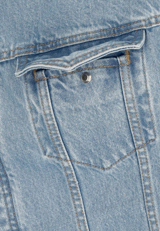 ARTE Giubbotto Jeans Uomo Bird Back Jacket Bleach da uomo