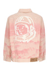 BILLIONAIRE BOYS CLUB Giubbotto Jeans Uomo Mountain Print Astro Denim Jacket Pink da uomo