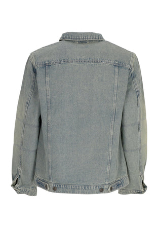 KARL KANI Giubbotto Jeans Uomo Og Os Padded Denim Jacket Blue Sand da uomo