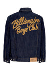 BILLIONAIRE BOYS CLUB Giubbotto Jeans Uomo Script Logo Denim Jacket Indigo da uomo