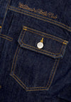 BILLIONAIRE BOYS CLUB Giubbotto Jeans Uomo Script Logo Denim Jacket Indigo da uomo