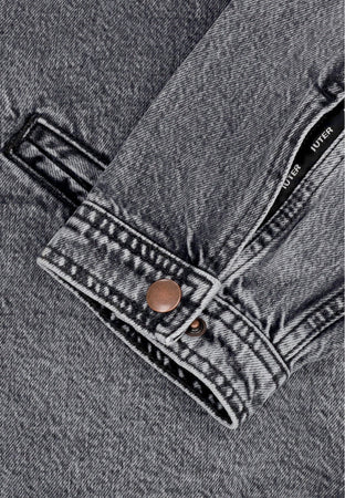 IUTER Giubbotto Jeans Uomo Seam Denim Ally Jacket Grey Bleach da uomo
