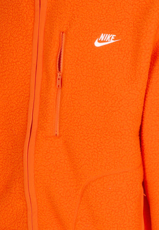Nike Giubbotto Pile Uomo Club Winter Jacket Safety Orange/white da uomo